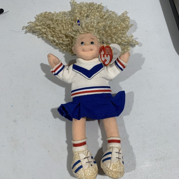 Ty Other - Vtg TY Dear Debbie Teenie Beanie Boppers Collection Cheerleader